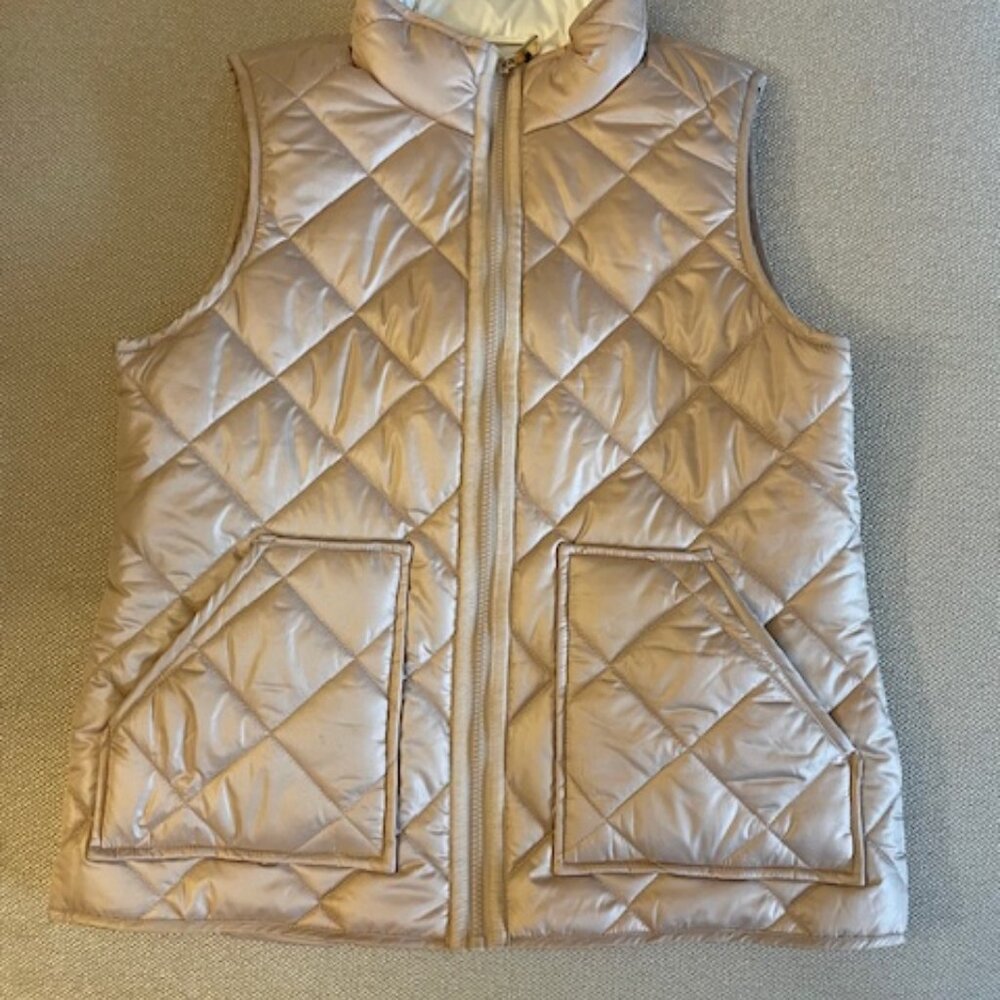 Kate Spade NY Quilted Puffer Vest Toasted Pink Women’s Size M